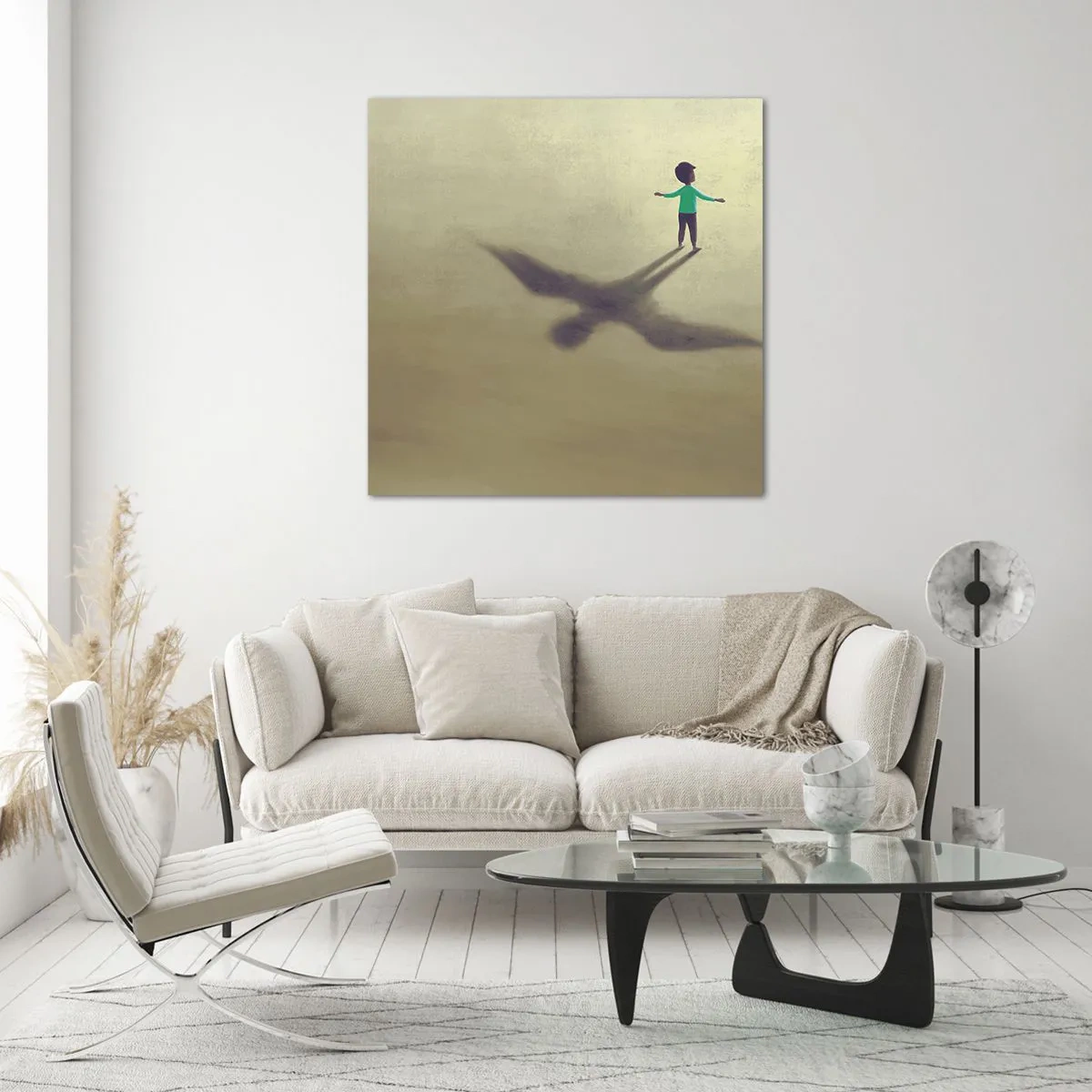 Obraz na skle - Hrdina budoucnosti - 40x40 cm