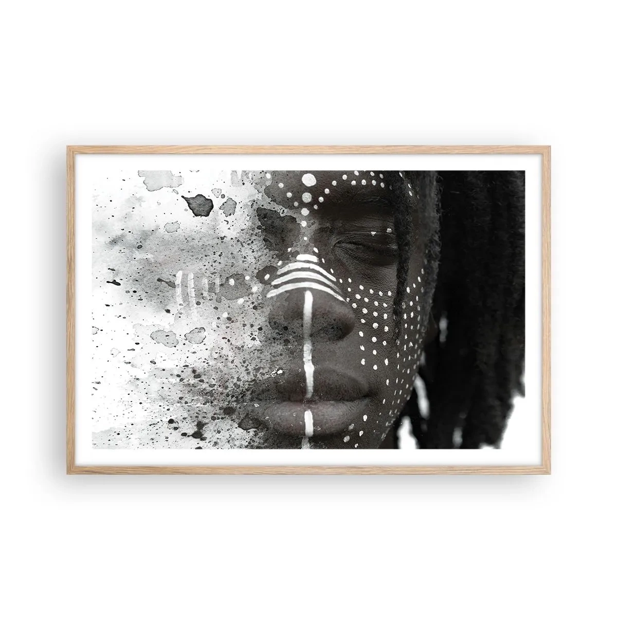 Plakát v rámu světlý dub - Objev původního ducha - 91x61 cm