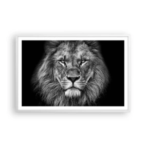 Plakát v bílém rámu - V korunovačním oděvu - 91x61 cm