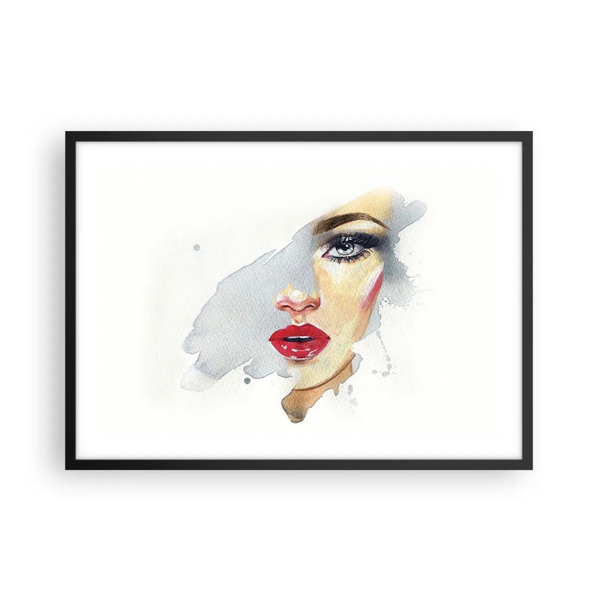 Plakát v černém rámu - Odraz v kapce vody - 70x50 cm