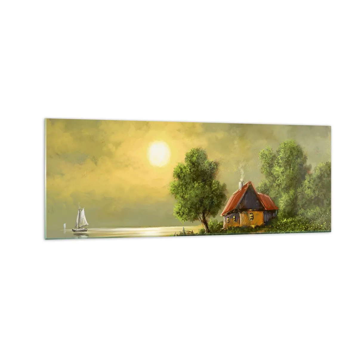 Obraz na skle - Krásně, jako z obrázku - 140x50 cm
