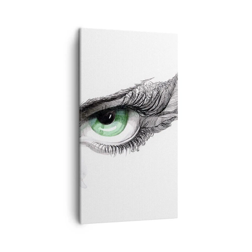 Obraz na plátně - Krásná a připravená k útoku - 45x80 cm