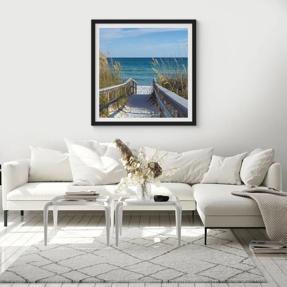 Plakát v černém rámu - Na slunci, ve větru - 60x60 cm