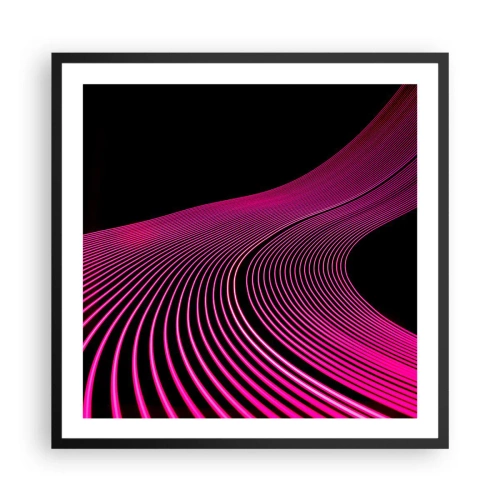 Plakát v černém rámu - Alej světla - 60x60 cm