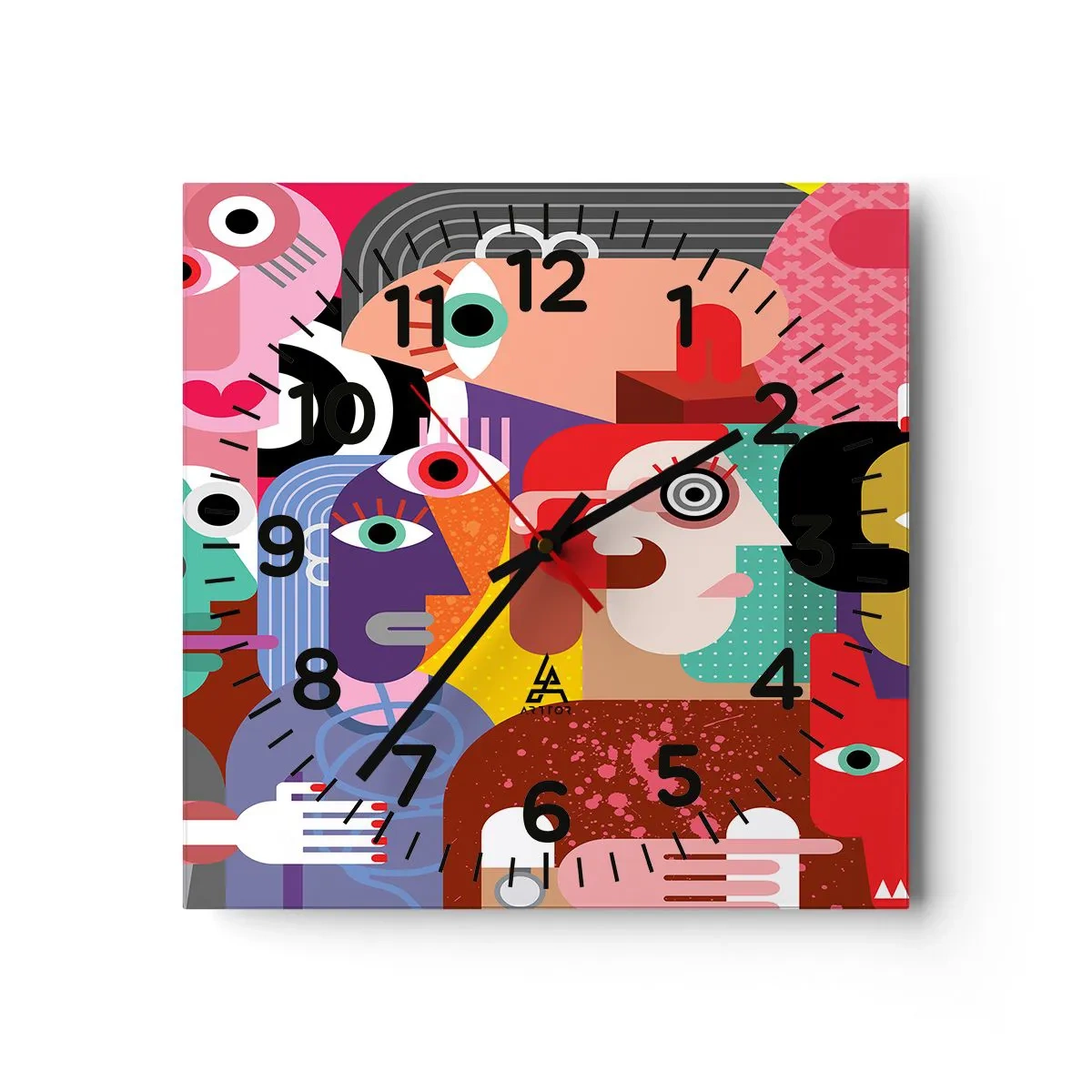 Nástěnné hodiny - My od pána Picassa - 30x30 cm