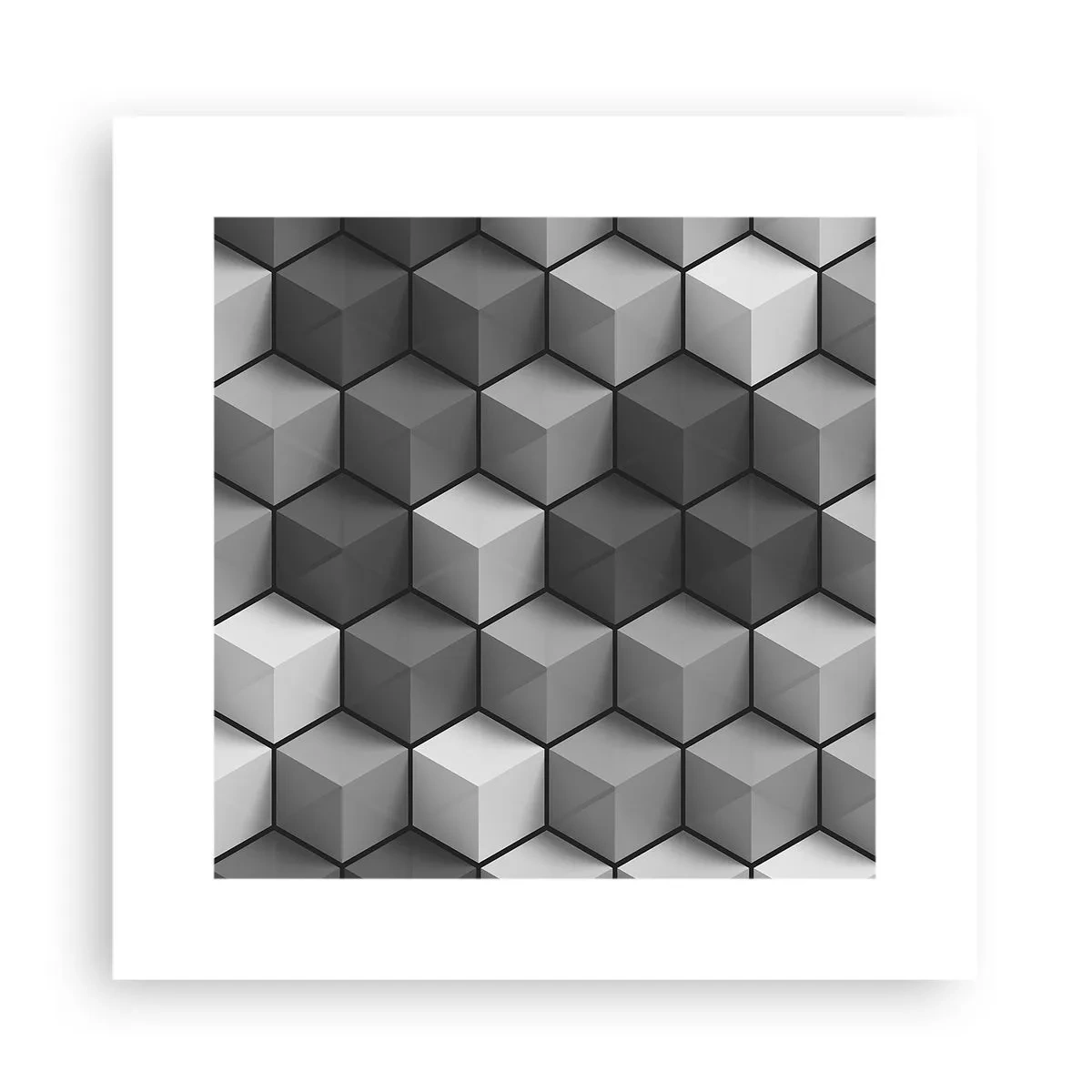 Plakát - Kubistické puzzle - 30x30 cm