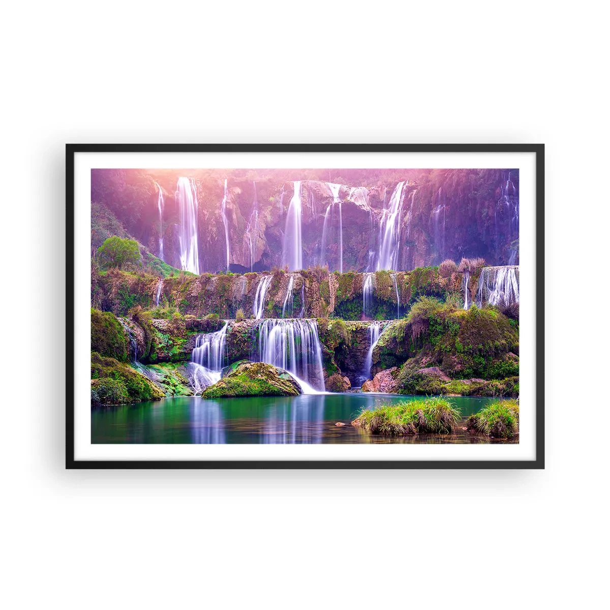 Plakát v černém rámu - Schody do nebe - 91x61 cm