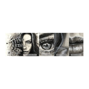 Vzor Fototapety Premium Sand - Divoká krása - Žena, Ptačí peří, Grafika - 100x30 cm