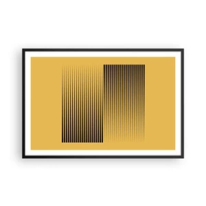 Plakát v černém rámu - Čtverec protikladů - 91x61 cm