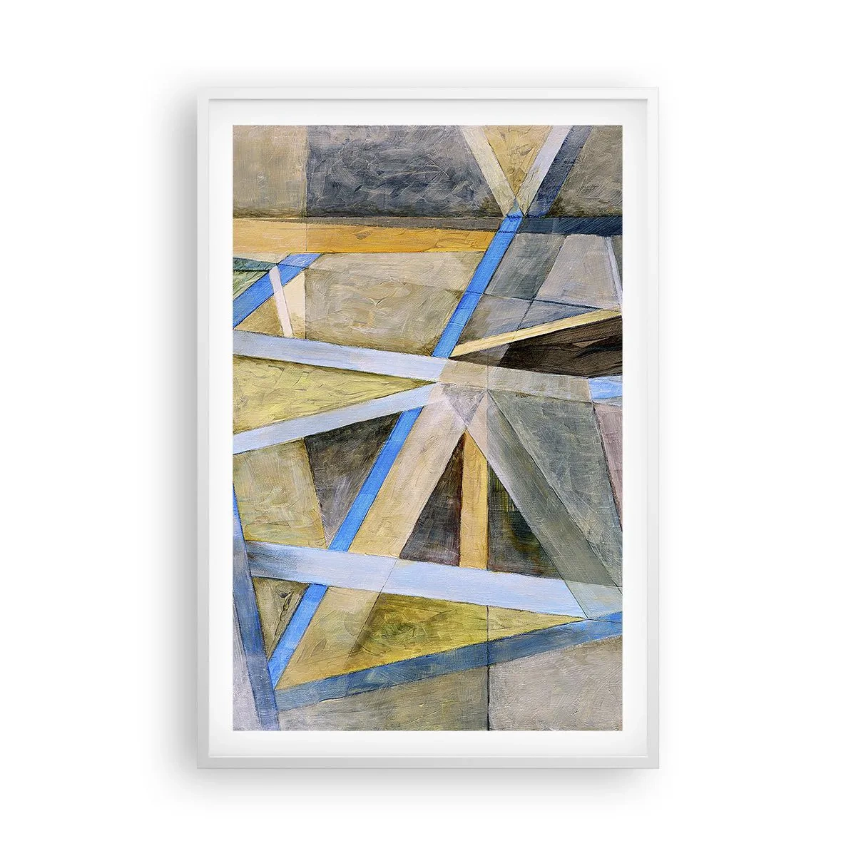 Plakát v bílém rámu - Přímo nebo diagonálně? - 61x91 cm