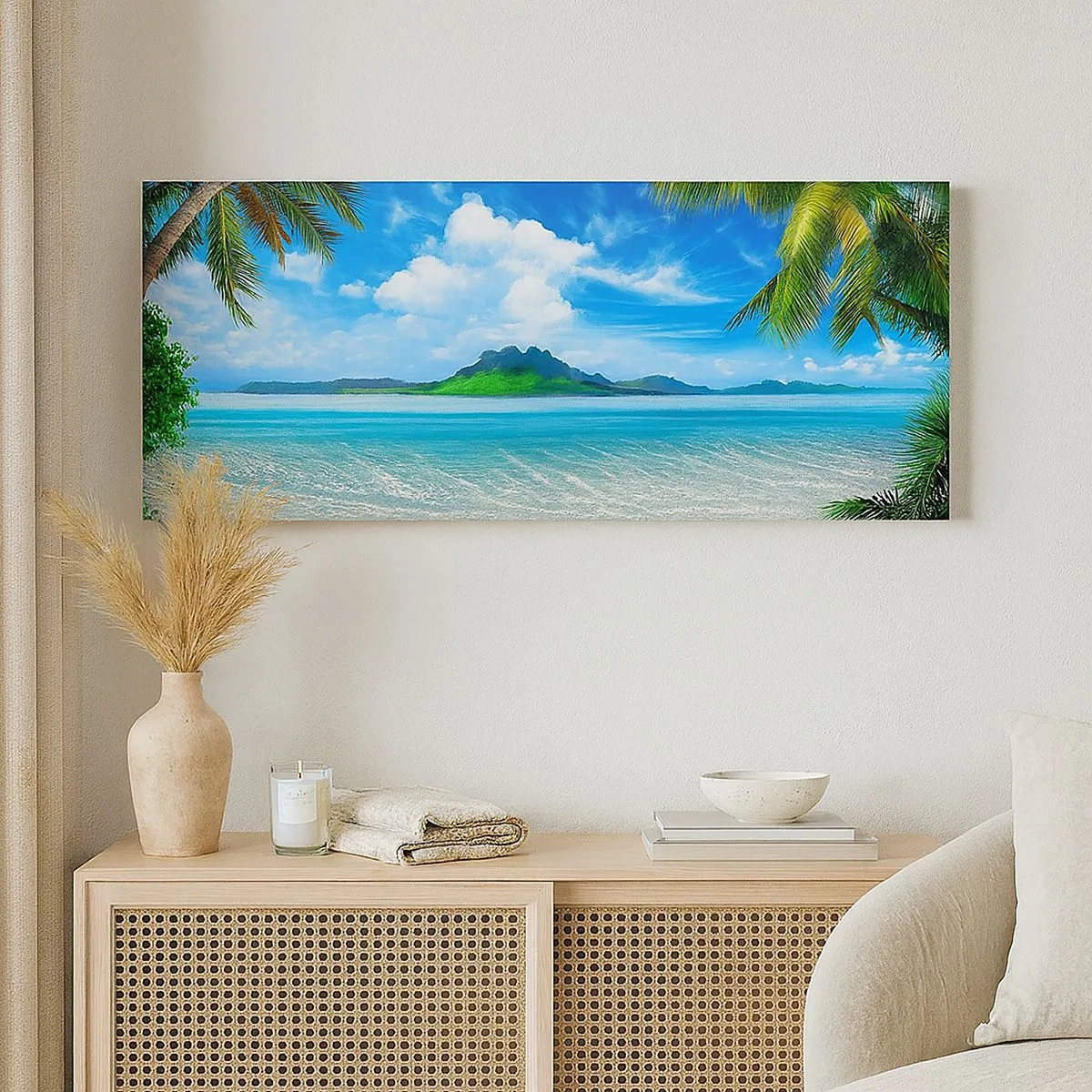 Obraz na plátně - Kompozice: tančící prostor - 100x40 cm