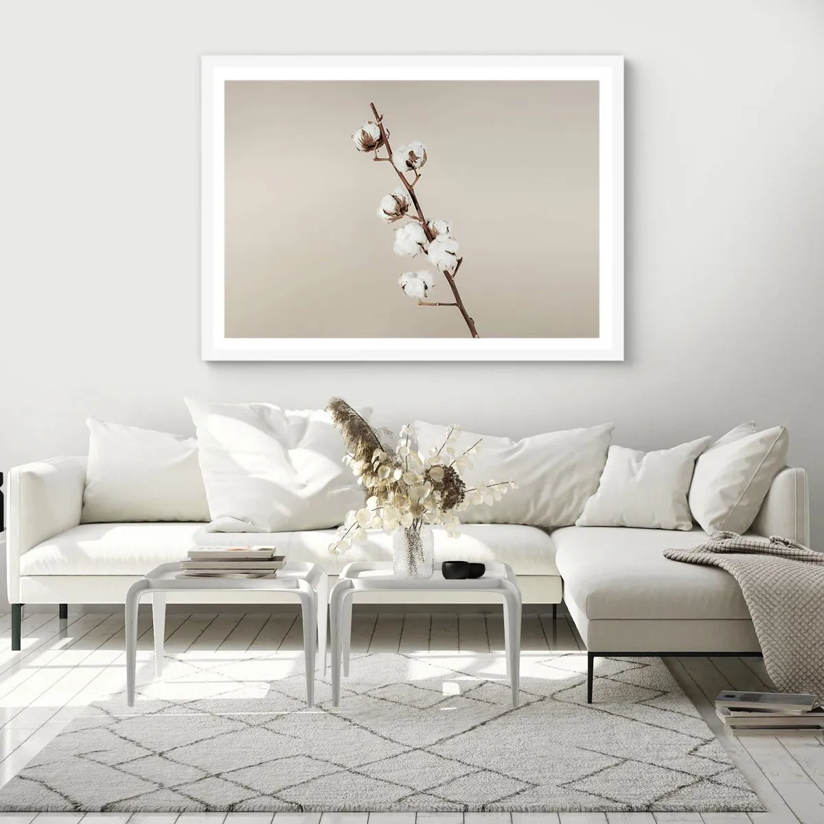 Plakát v bílém rámu - U zdroje měkkosti - 91x61 cm