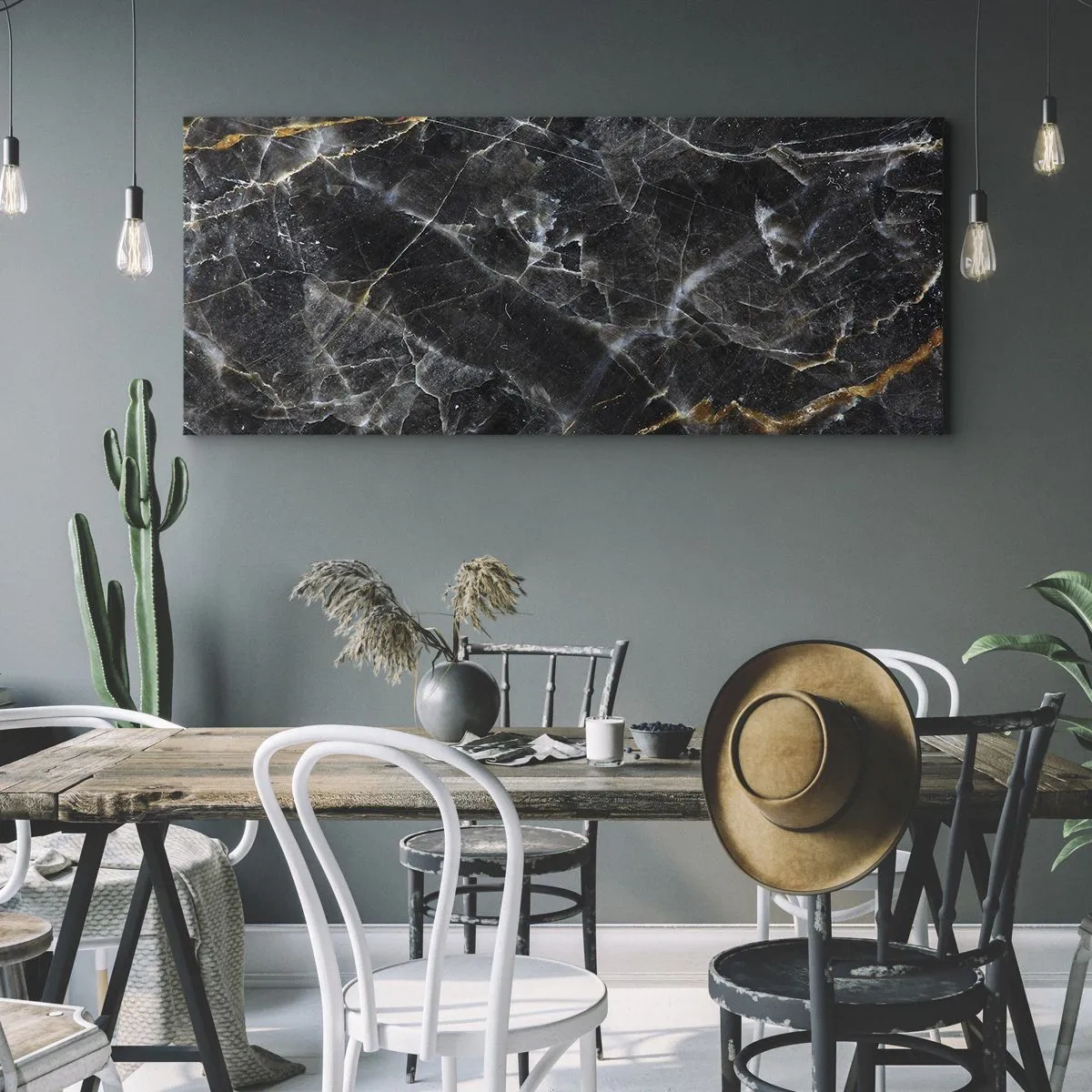 Obraz na plátně - Vnitřní život kamene - 160x50 cm