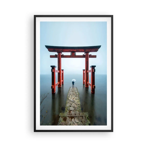 Plakát v černém rámu - Japonské zamyšlení - 61x91 cm