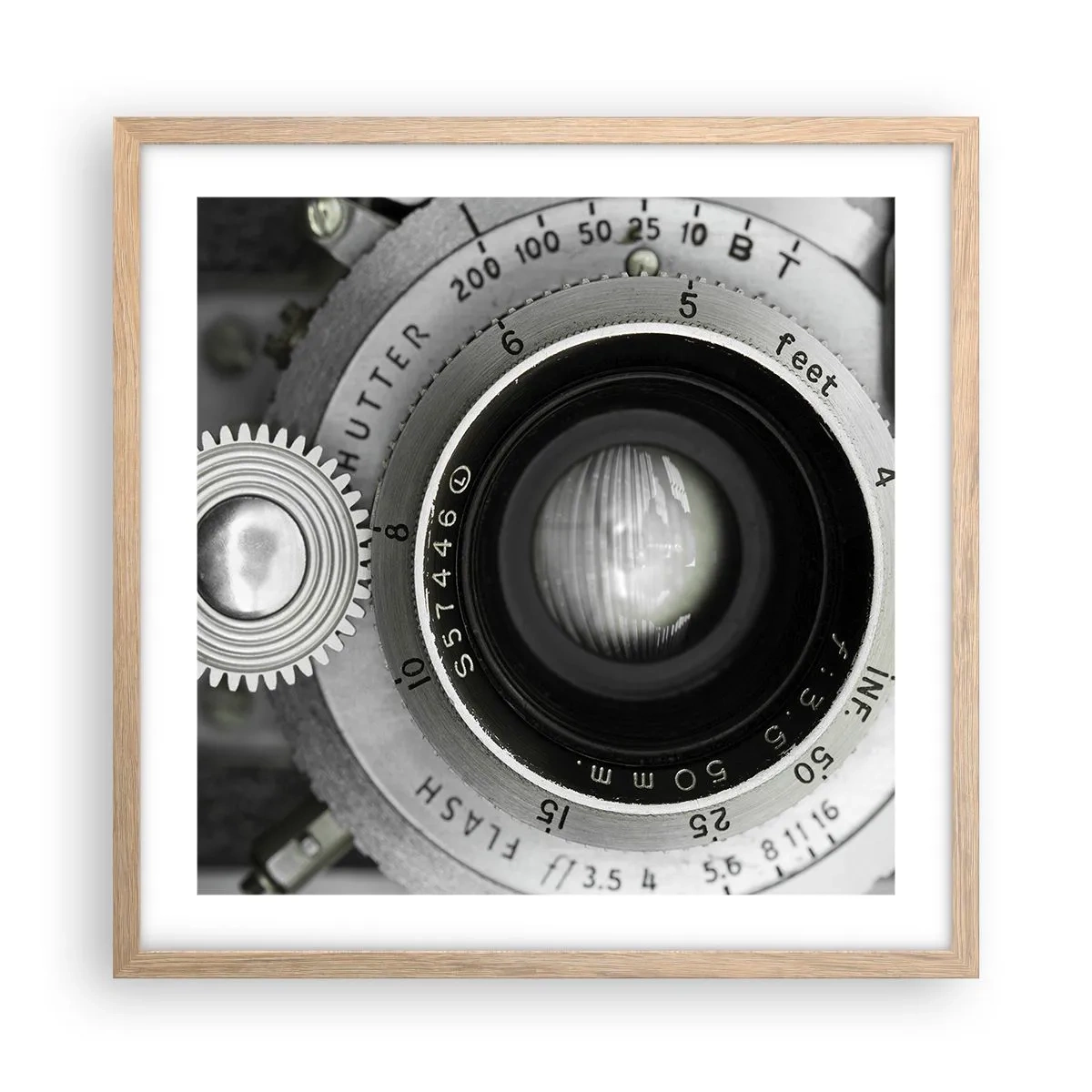 Plakát v rámu světlý dub - Příběh o Hollywoodu - 50x50 cm