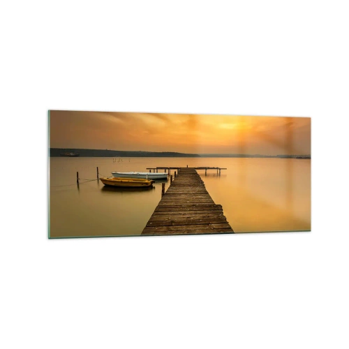 Obraz na skle - Otevřu ti zlaté nebe - 120x50 cm