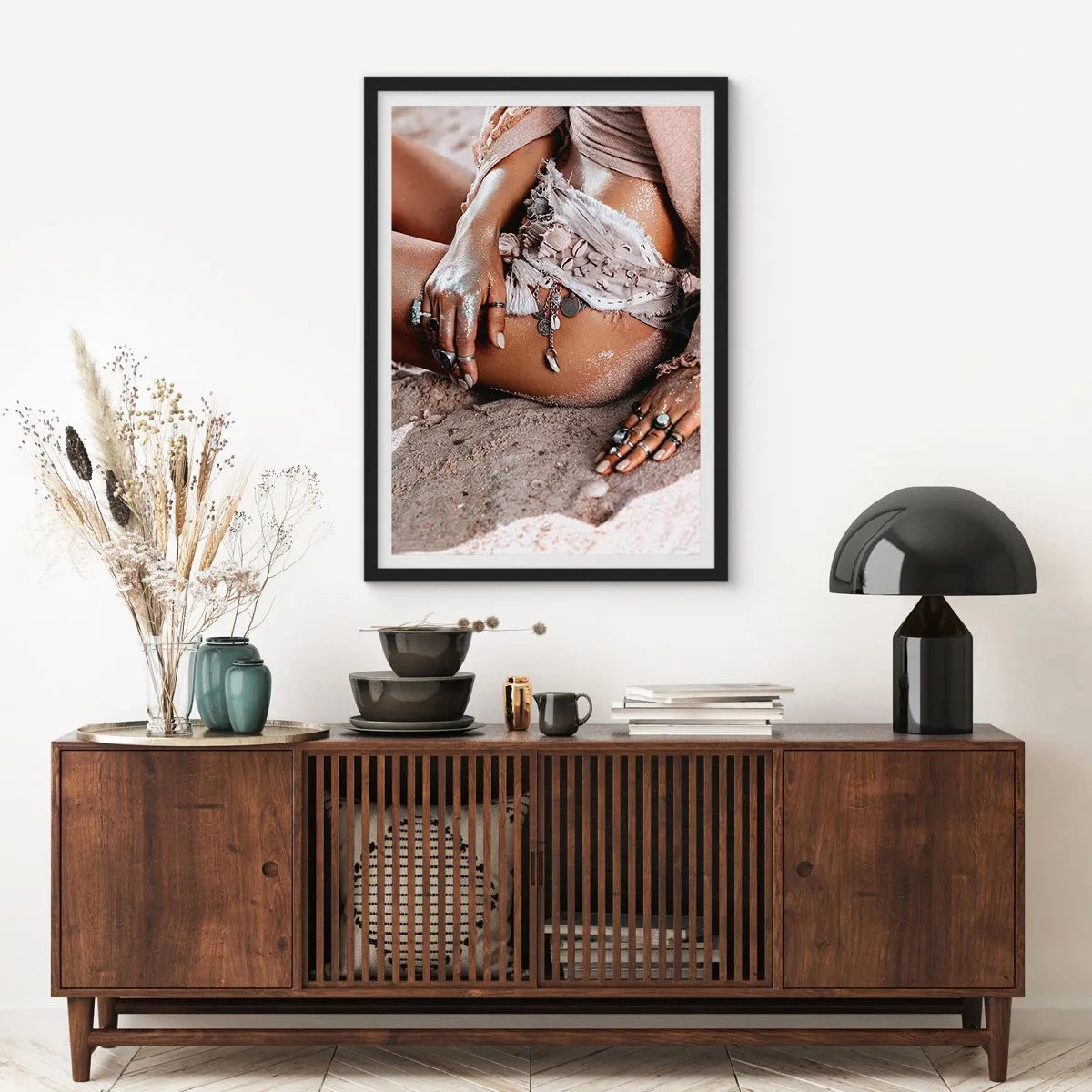 Plakát v černém rámu - Vyplavena na břeh? - 70x100 cm