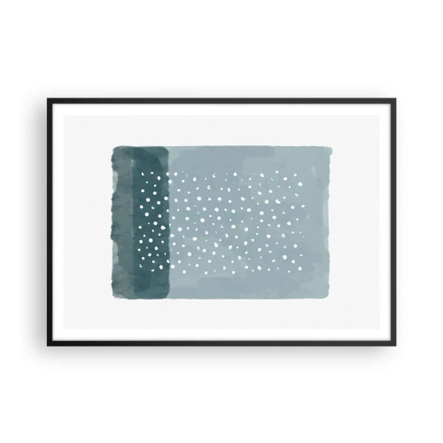 Plakát v černém rámu - Pěstováno na modři - 100x70 cm