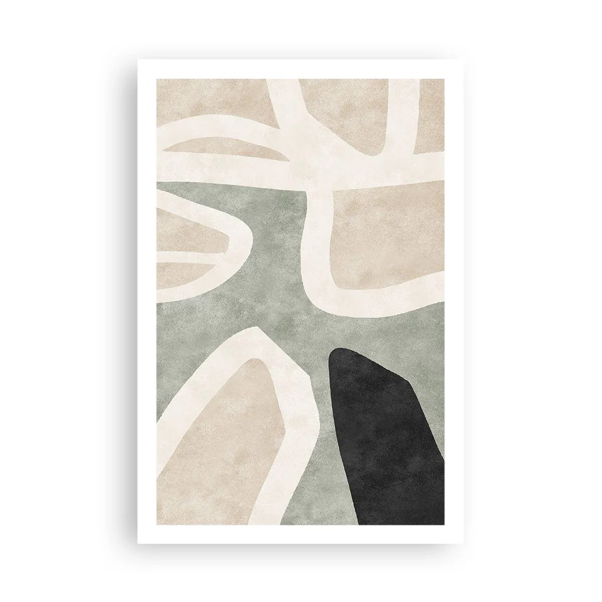 Plakát - Kompozice s černým motivem - 61x91 cm