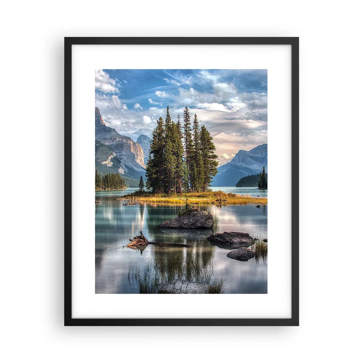 Plakát v černém rámu - U velké a čisté vody… - 40x50 cm