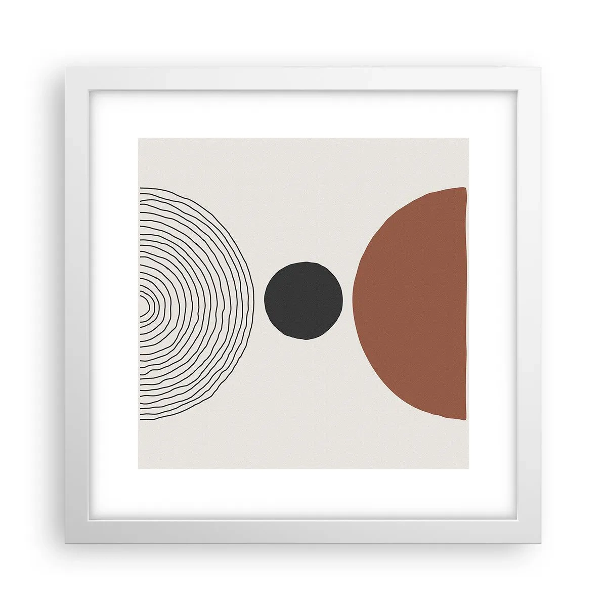 Plakát v bílém rámu - V centru pozornosti - 30x30 cm