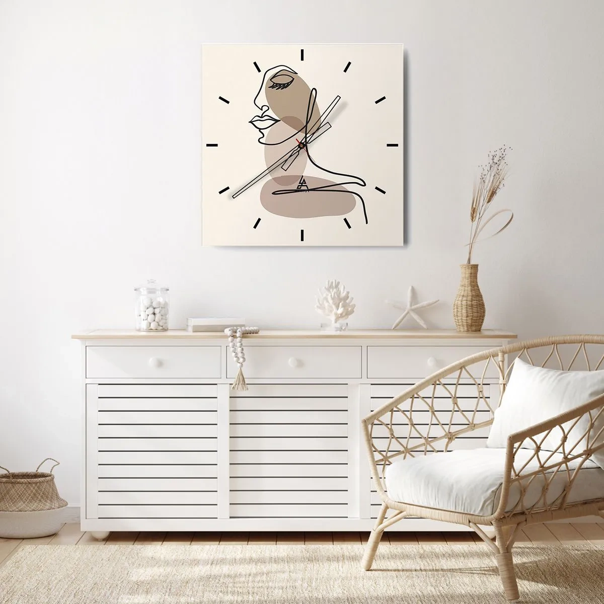 Nástěnné hodiny - Při poslechu samé sebe - 40x40 cm