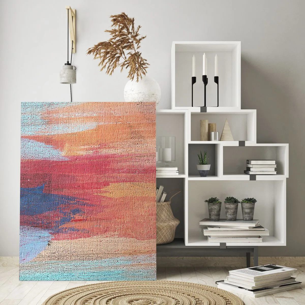 Obraz na skle - Stékat duhou - 50x70 cm