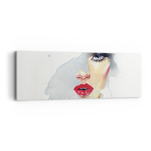 Obraz na plátně - Odraz v kapce vody - 90x30 cm