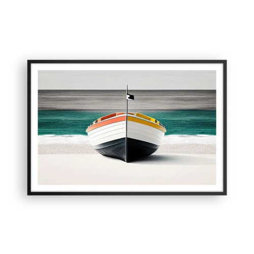 Plakát v černém rámu - Na správném místě - 91x61 cm