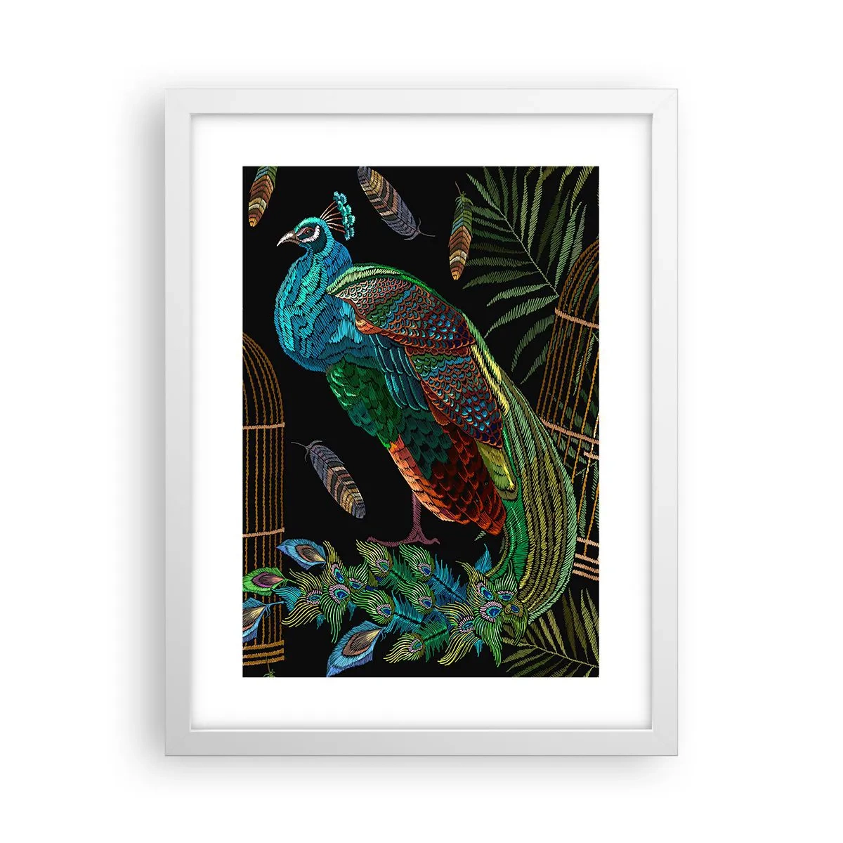 Plakát v bílém rámu - V královském rouchu - 30x40 cm