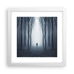 Plakát v bílém rámu - A všechno jednoduché a jasné - 30x30 cm