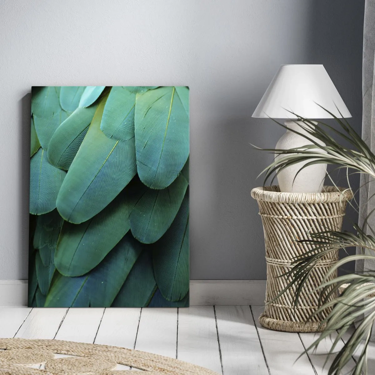 Obraz na plátně - Přesnost papouščí povahy - 70x100 cm