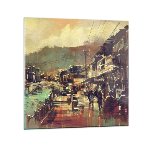 Obraz na skle - Život jako bohatství šedi - 70x70 cm