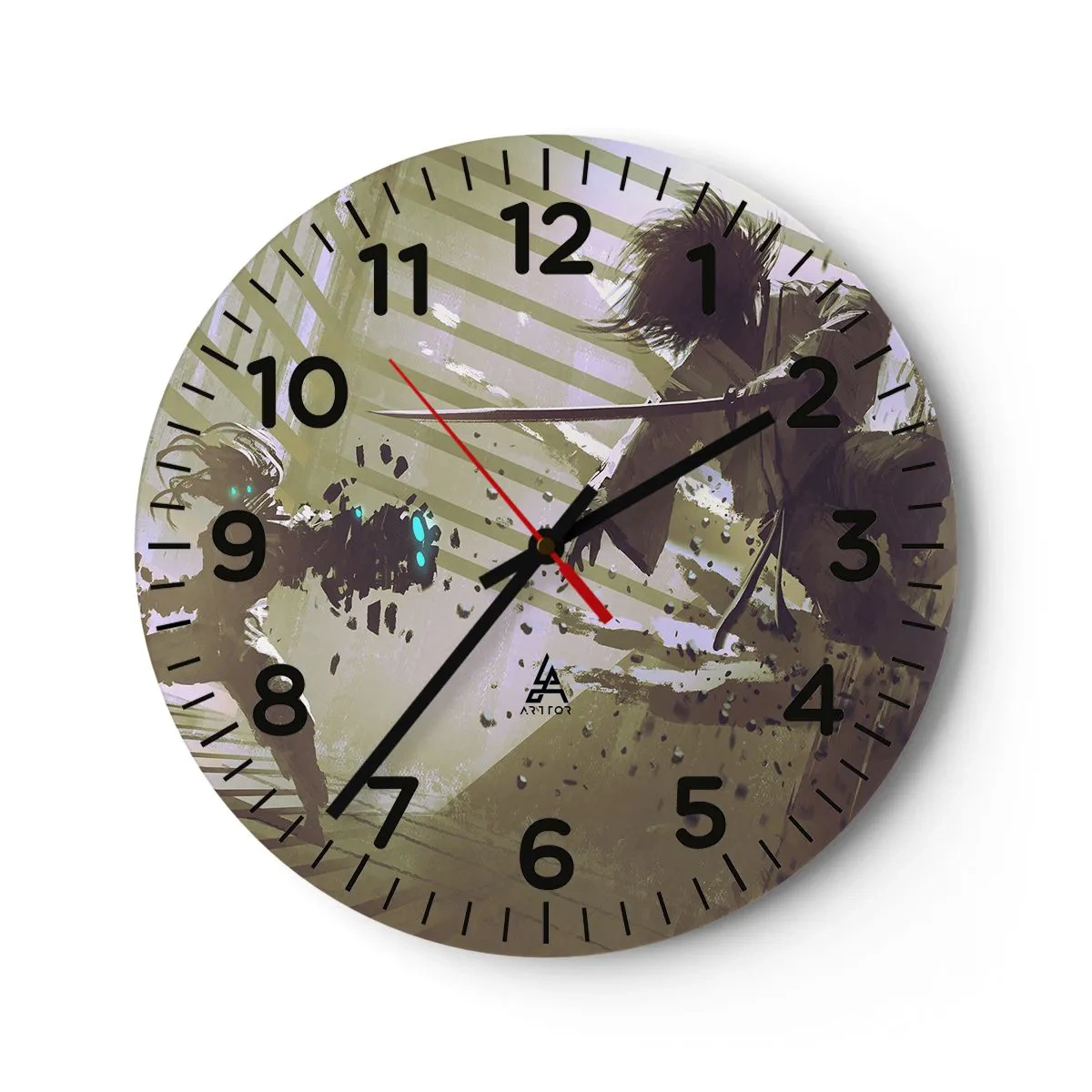 Nástěnné hodiny - I ty můžeš být samurajem - 30x30 cm