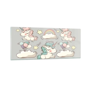 Obraz na skle - Určitě existují… - 100x40 cm