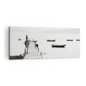 Obraz na plátně - U tiché a čisté vody - 120x50 cm