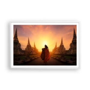 Plakát v bílém rámu - V klidu věčností - 91x61 cm