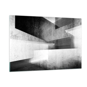 Obraz na skle - Struktura prostoru - 120x80 cm
