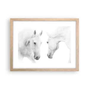 Plakát v rámu světlý dub - Je to přátelství…? - 40x30 cm