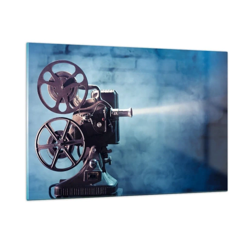 Obraz na skle - Ve starém kině - 120x80 cm