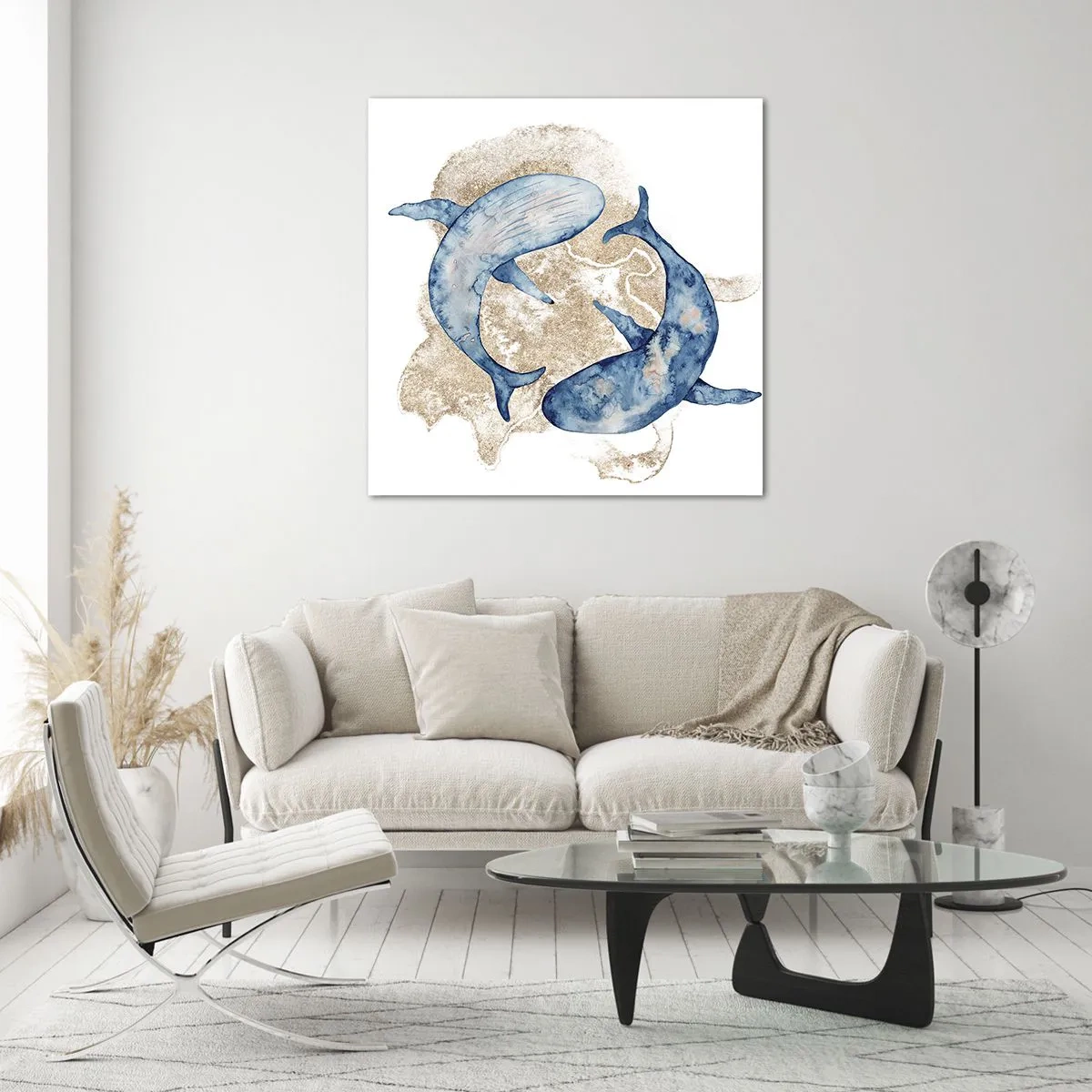 Obraz na skle - Přátelství nebo láska? - 70x70 cm