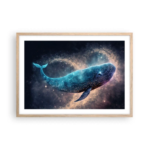 Plakát v rámu světlý dub - Je takový svět… - 70x50 cm