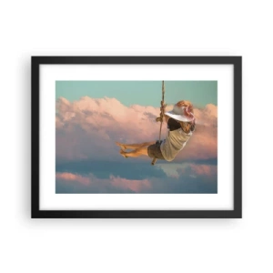 Plakát v černém rámu - Hra v oblacích - 40x30 cm