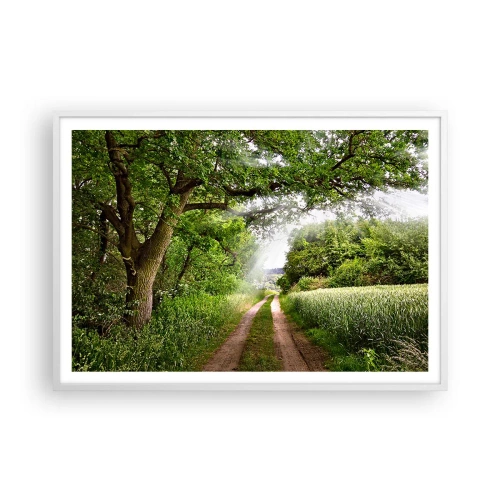 Plakát v bílém rámu - Et in Arcadia ego - 100x70 cm