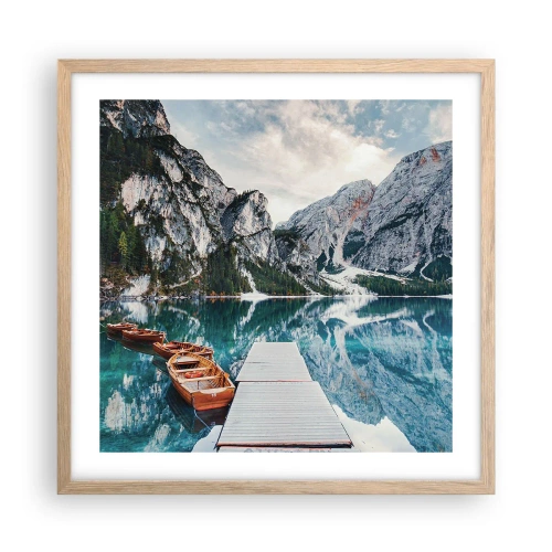 Plakát v rámu světlý dub - Ukážeme vám krásu - 50x50 cm