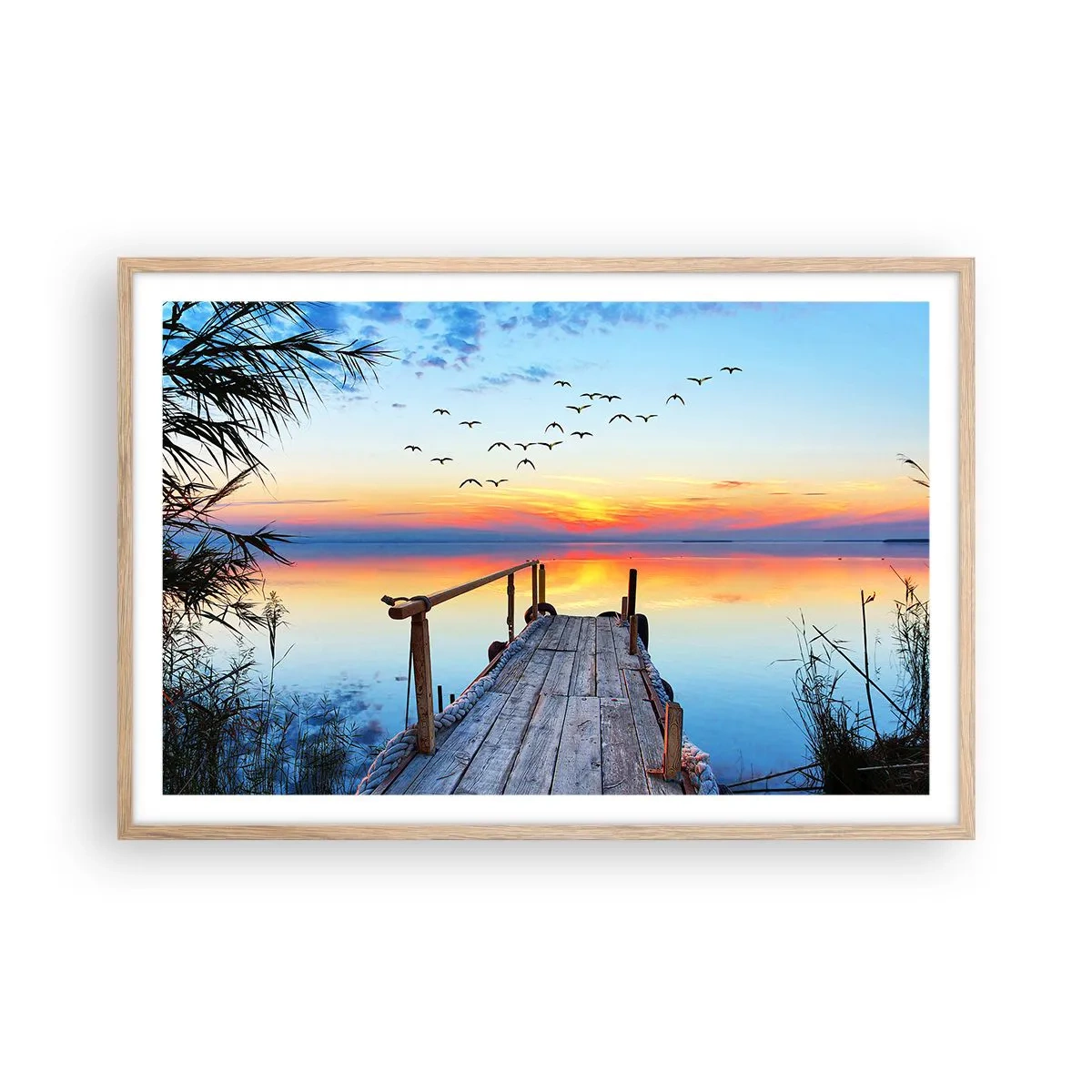 Plakát v rámu světlý dub - Je čas vrátit se… - 91x61 cm