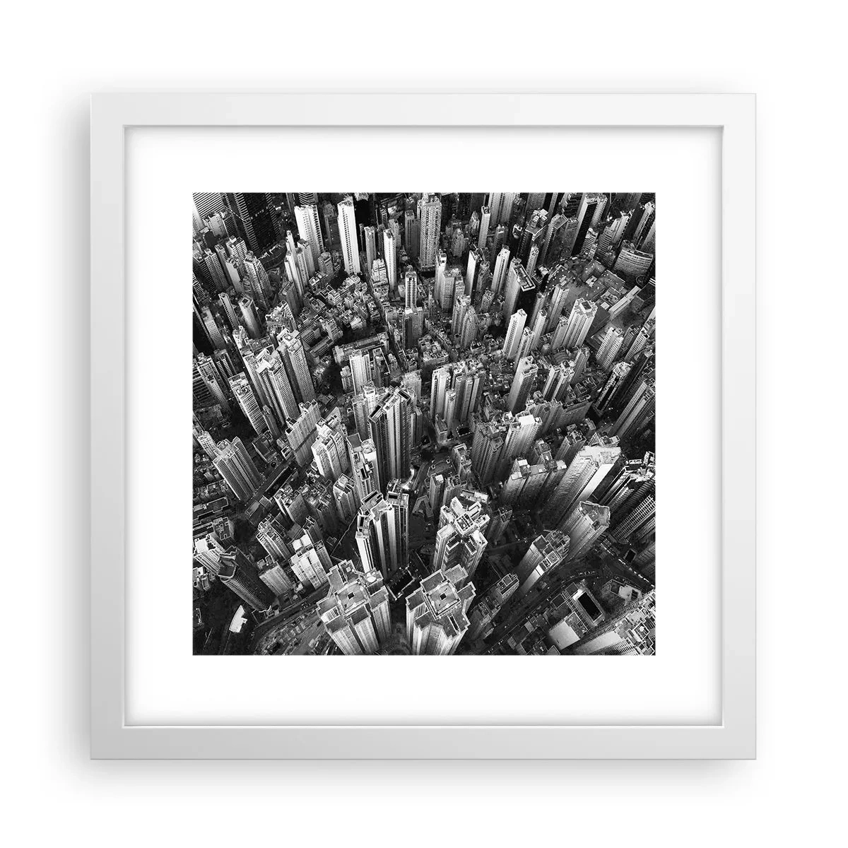 Plakát v bílém rámu - Stále výš a výš - 30x30 cm
