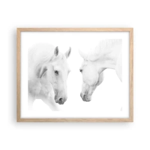 Plakát v rámu světlý dub - Je to přátelství…? - 50x40 cm