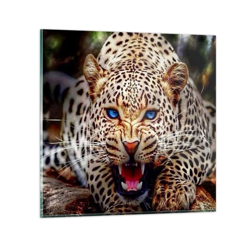 Obraz na skle - Vztek kráse neškodí - 30x30 cm