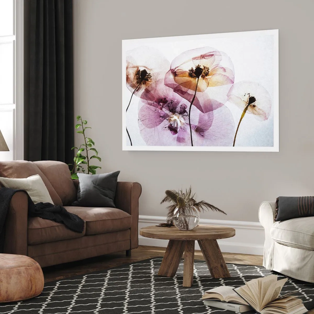 Plakát - Průhledné těla květin - 91x61 cm